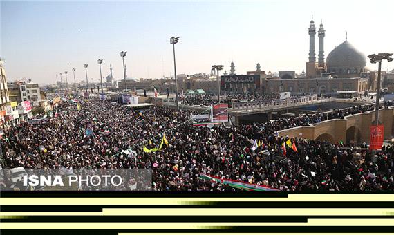 تشکر فرماندار قم از حضور حماسی مردم انقلابی قم در راهپیمایی 22 بهمن