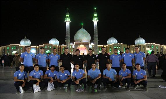 تشرف اعضای تیم ملی کبدی جوانان به مسجد مقدس جمکران