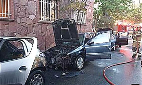 عامل آتش سوزی عمدی خودرو‌های سواری دستگیر شد